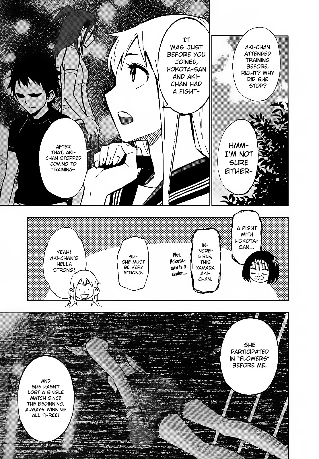 Hanakaku - The Last Girl Standing Chapter 7 page 13 - Chapter 7: Scary Person
