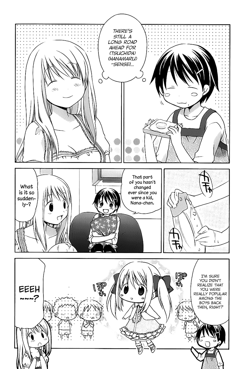 Hanamaru Youchien Chapter 18.2 page 11 - Chapter 18.2: Volume 2 Omake Drawing for the Occasion