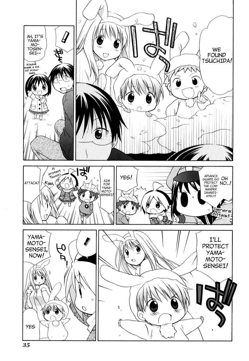 Hanamaru Youchien Chapter 30 page 10 - Chapter 30: Hanamaru Snowball Fight