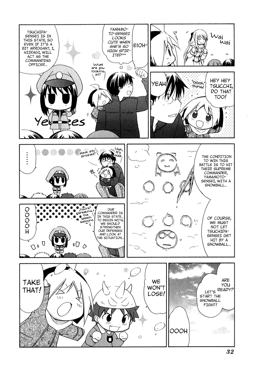 Hanamaru Youchien Chapter 30 page 7 - Chapter 30: Hanamaru Snowball Fight