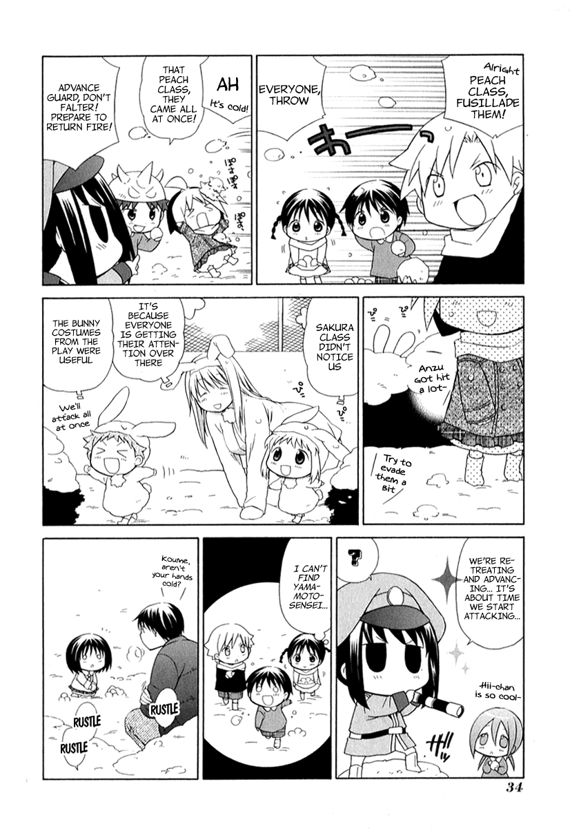 Hanamaru Youchien Chapter 30 page 9 - Chapter 30: Hanamaru Snowball Fight
