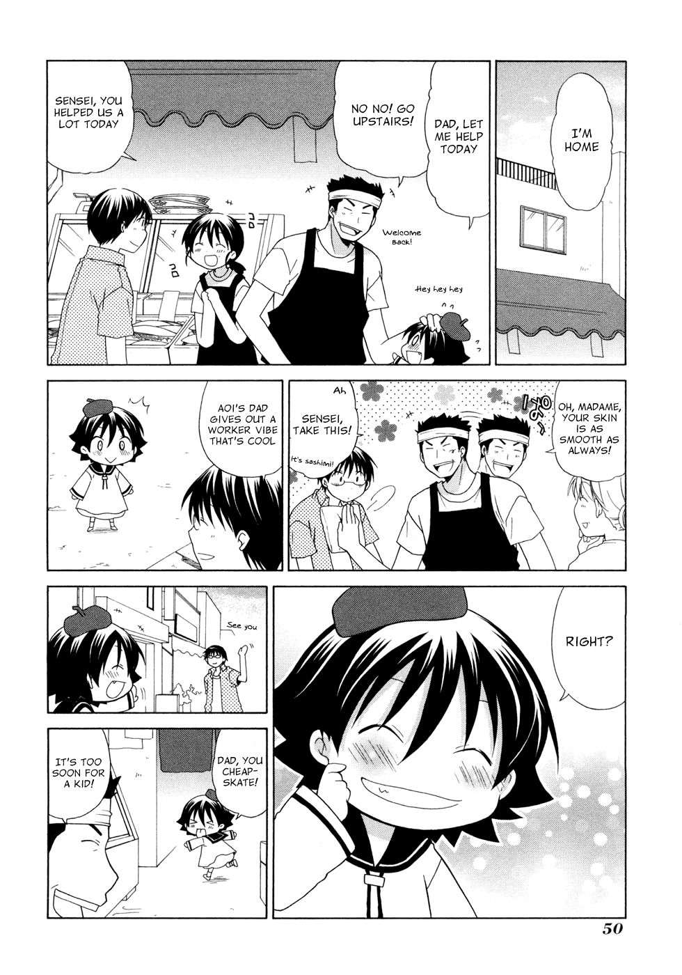 Hanamaru Youchien Chapter 42 page 10 - Chapter 42: Hanamaru Fish Shop