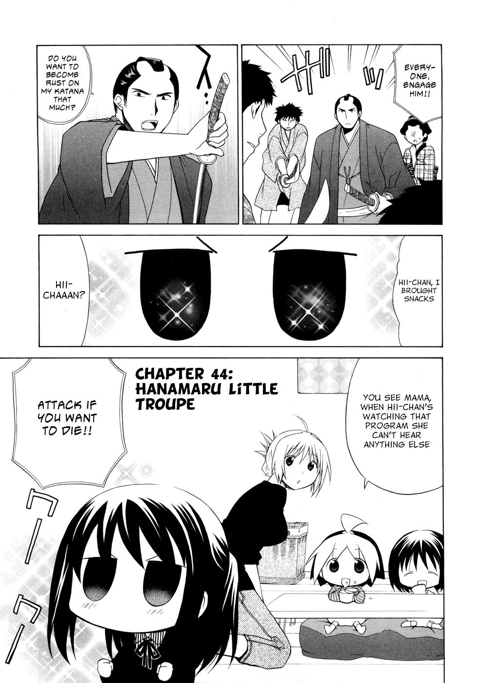 Hanamaru Youchien Chapter 44 page 3 - Chapter 44: Hanamaru Little Troupe