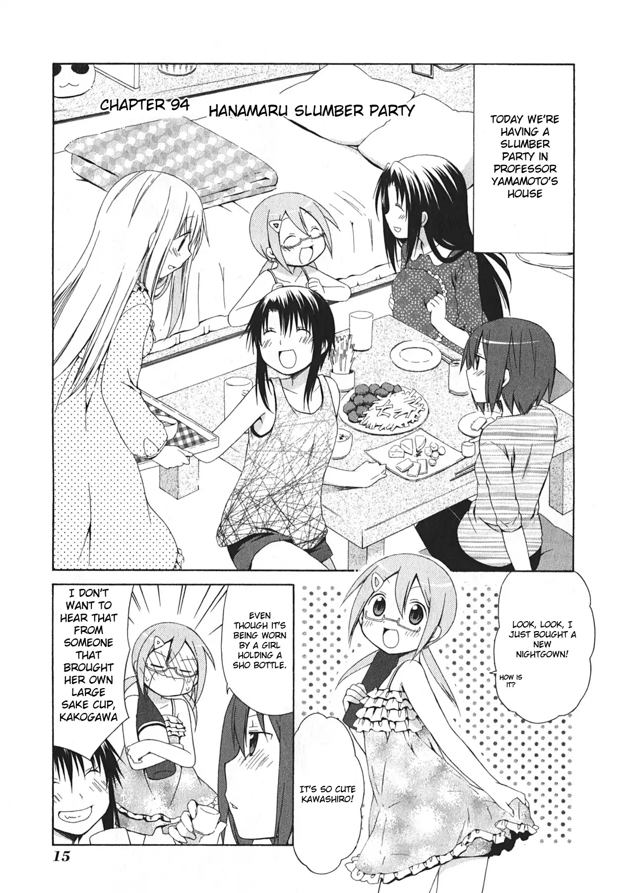 Hanamaru Youchien Chapter 94 page 1 - Chapter 94: Hanamaru slumber party