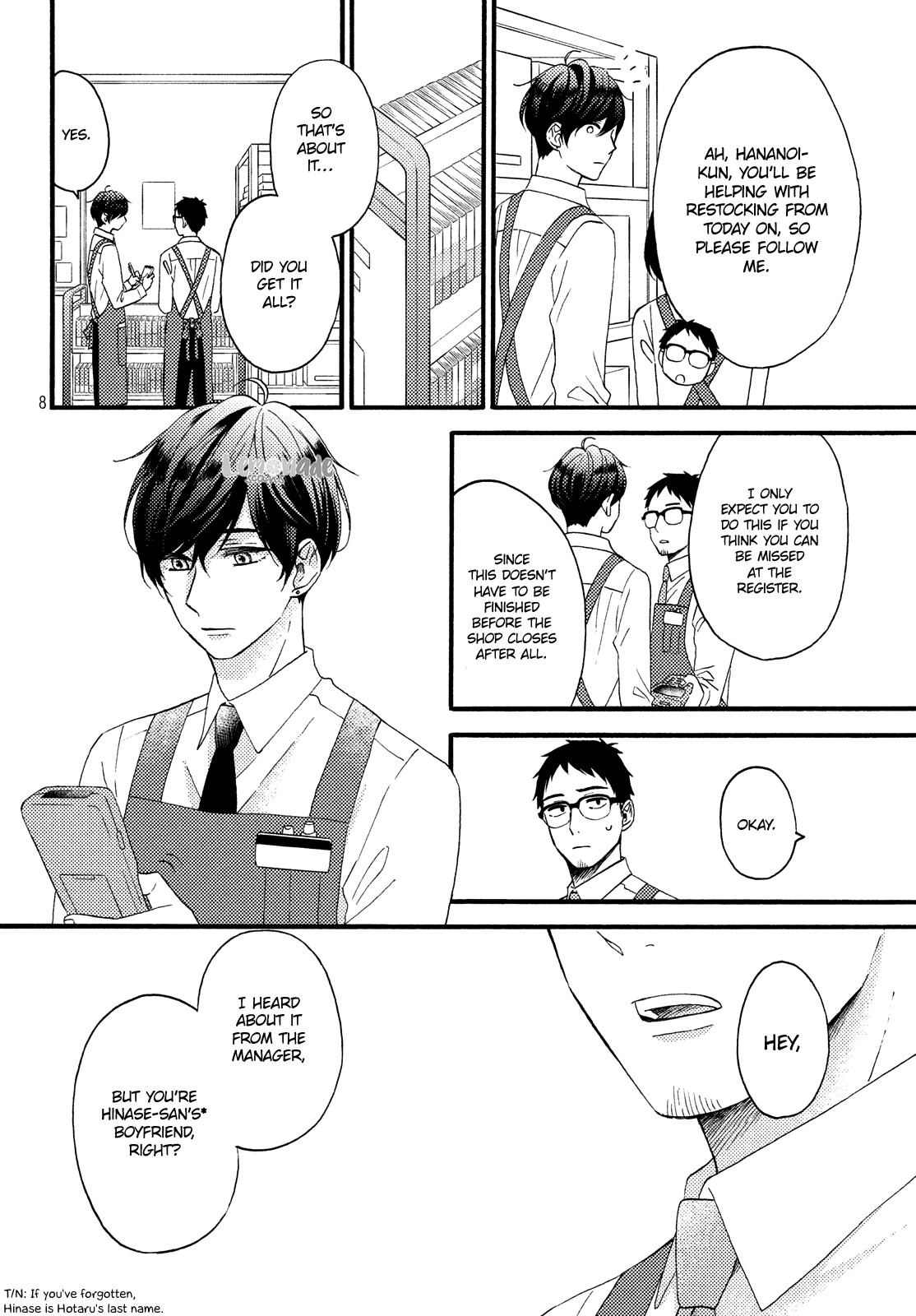 Hananoi-kun to Koi no Yamai Chapter 14 page 10 - Chapter 14: First Boss