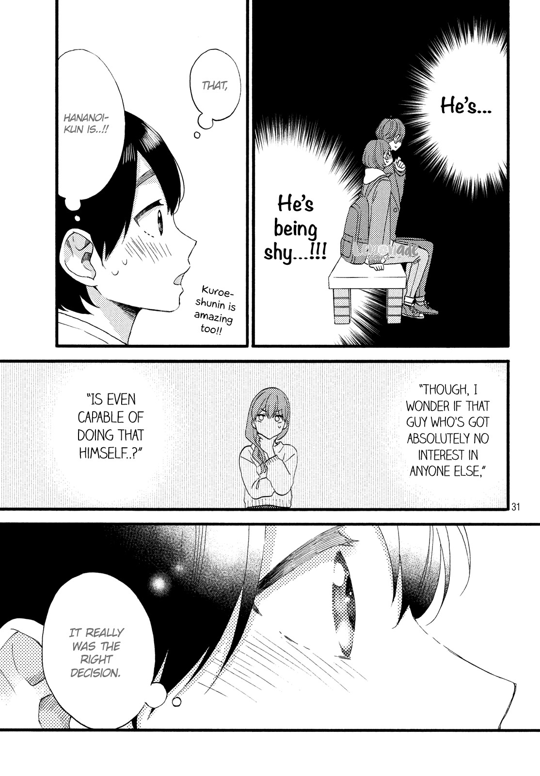 Hananoi-kun to Koi no Yamai Chapter 14 page 33 - Chapter 14: First Boss