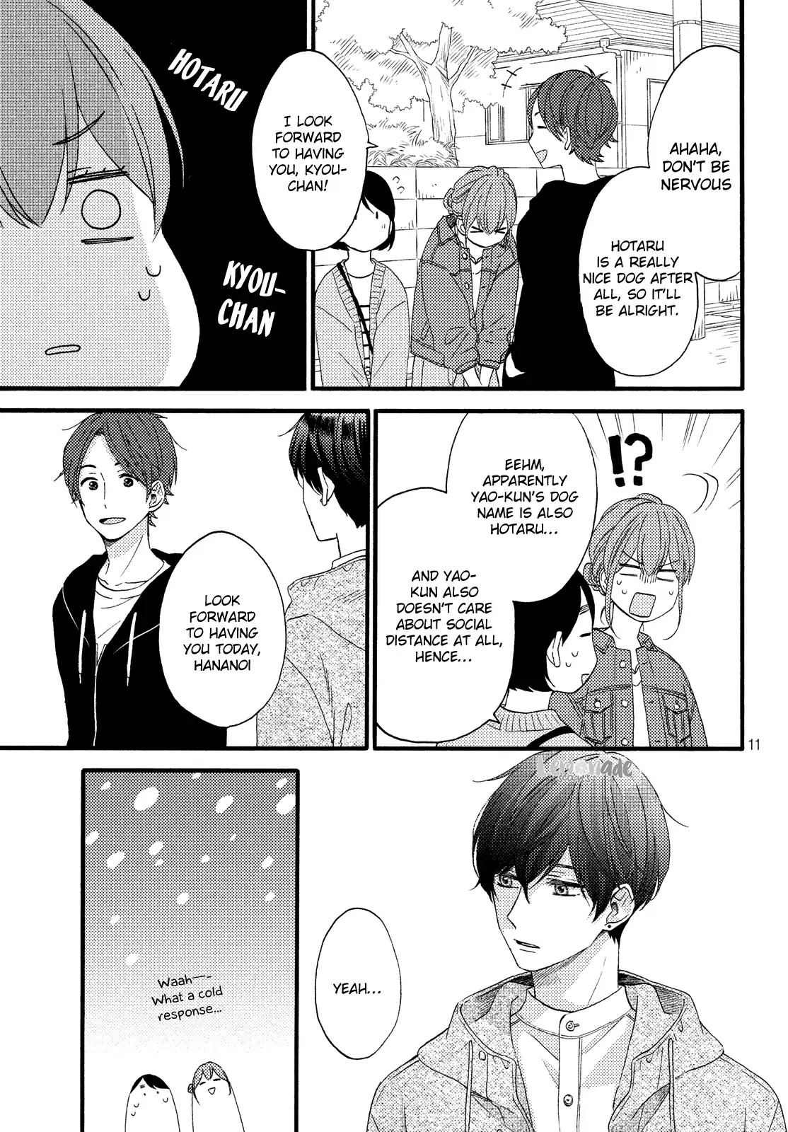 Hananoi-kun to Koi no Yamai Chapter 15 page 13 - Chapter 15: My First Pet