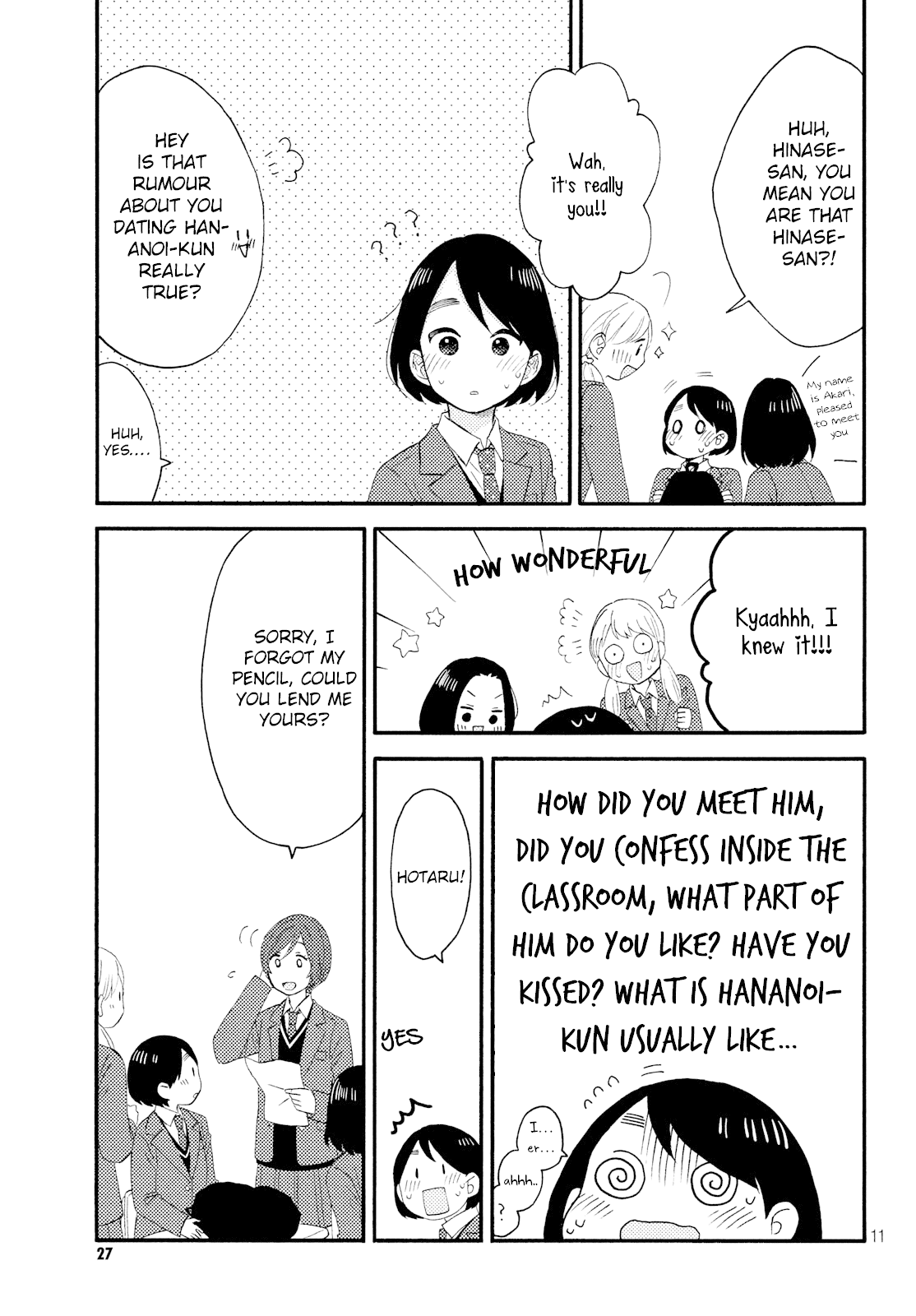 Hananoi-kun to Koi no Yamai Chapter 17 page 12 - Chapter 17