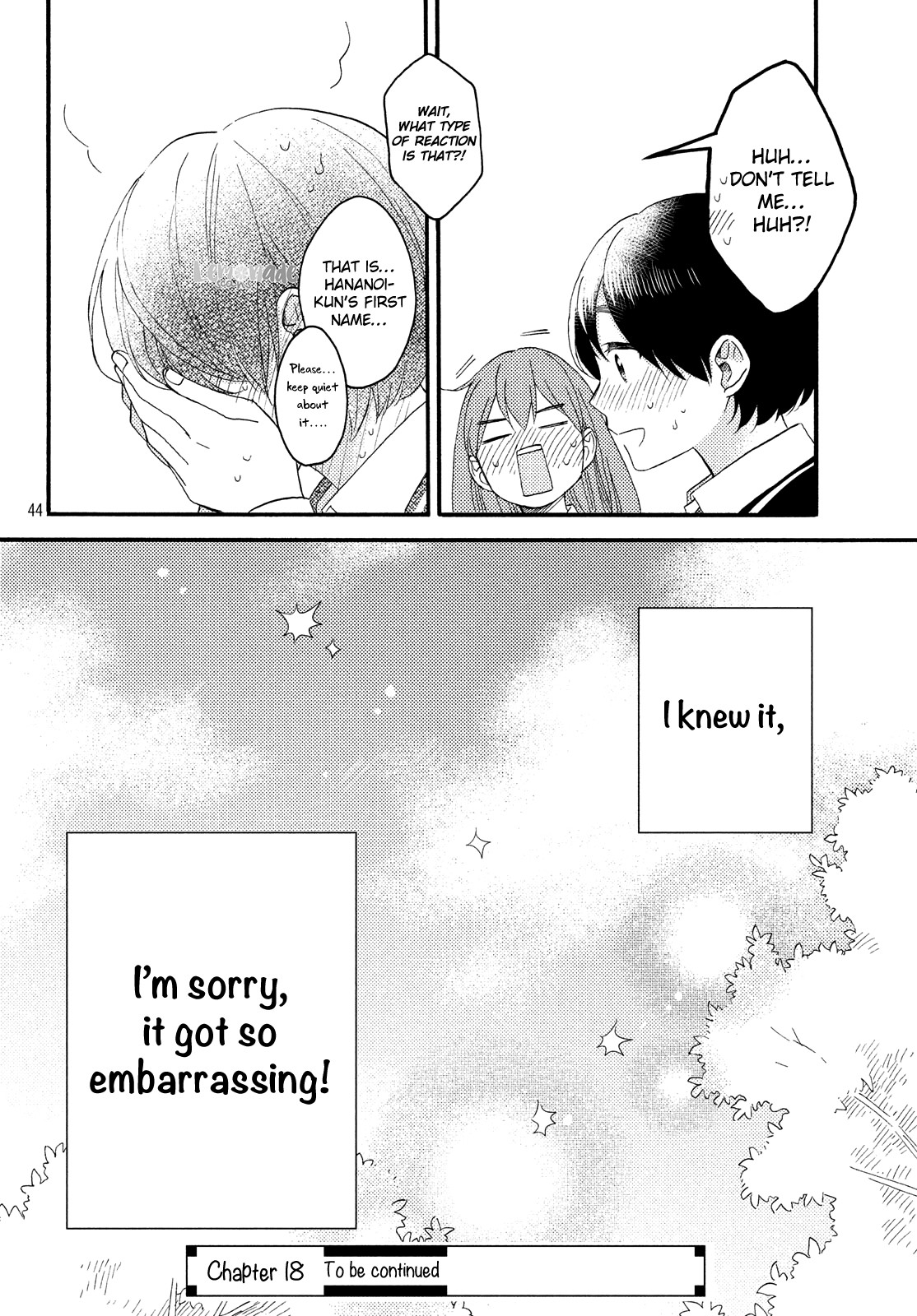 Hananoi-kun to Koi no Yamai Chapter 17 page 45 - Chapter 17