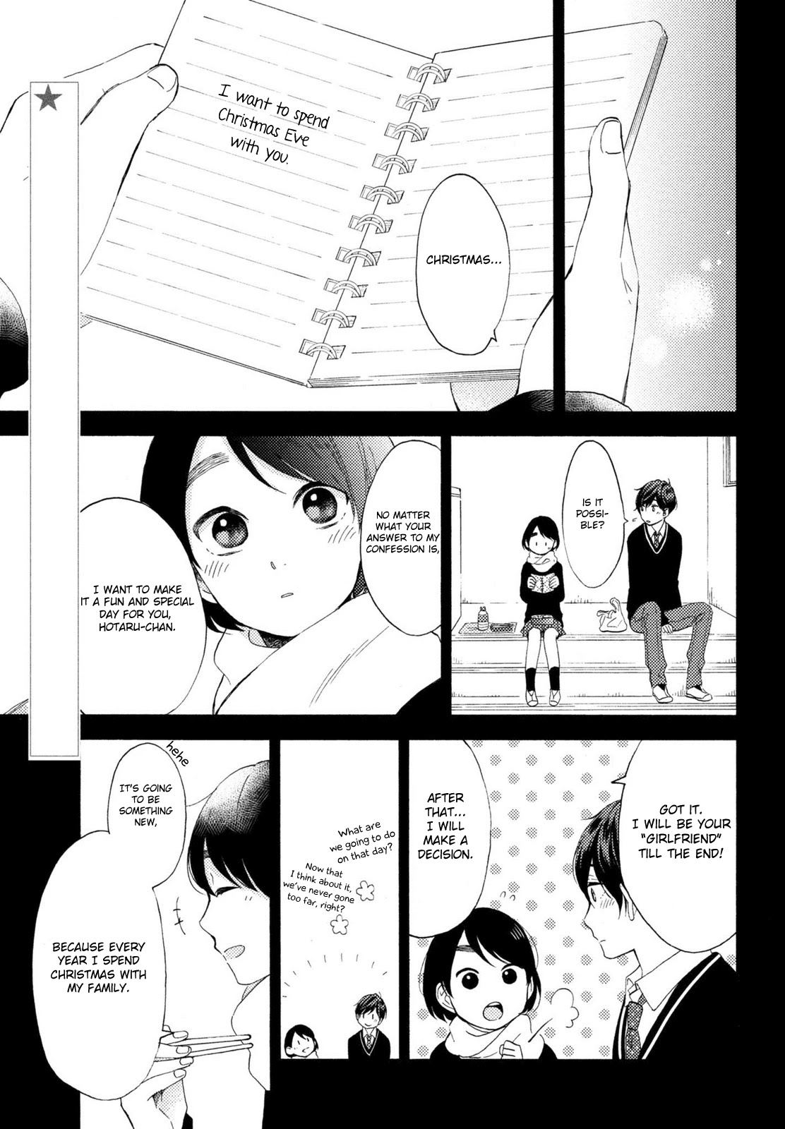 Hananoi-kun to Koi no Yamai Chapter 4 page 2 - Chapter 4: The First Christmas