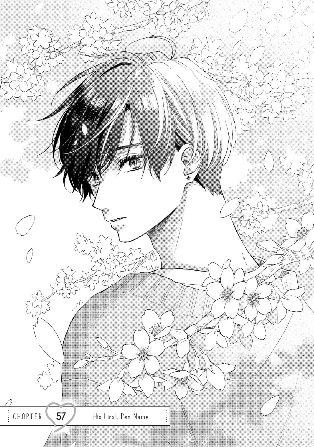 Hananoi-kun to Koi no Yamai Chapter 57 page 1 - Chapter 57: His First Pen Name