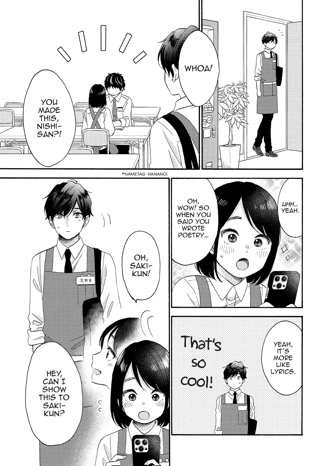 Hananoi-kun to Koi no Yamai Chapter 57 page 3 - Chapter 57: His First Pen Name