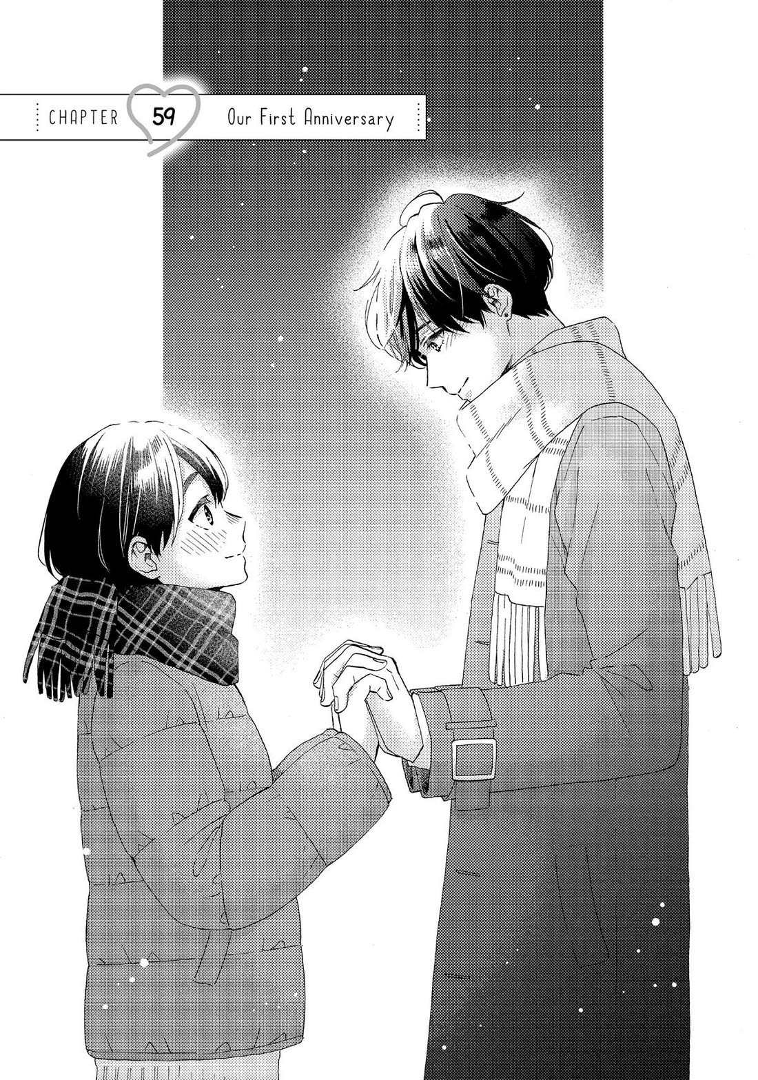 Hananoi-kun to Koi no Yamai Chapter 59 page 1 - Chapter 59: Our First Anniversary