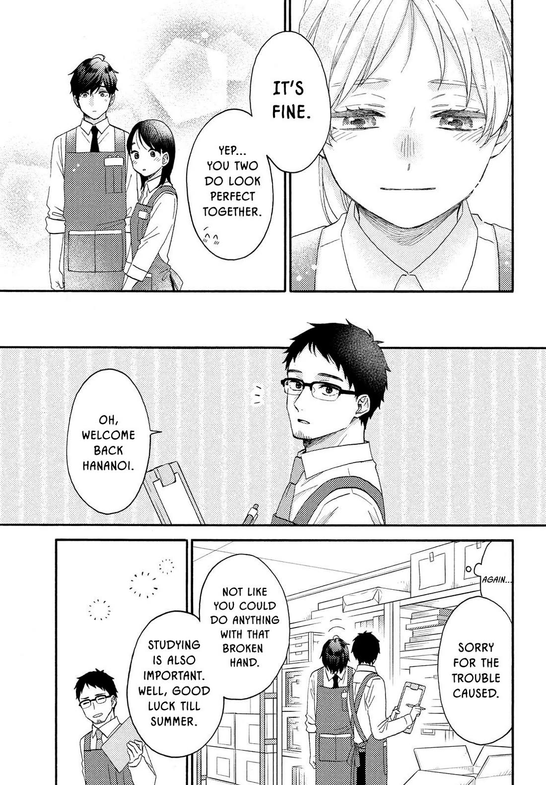 Hananoi-kun to Koi no Yamai Chapter 70 page 16 - Chapter 70: His first "Welcome home"