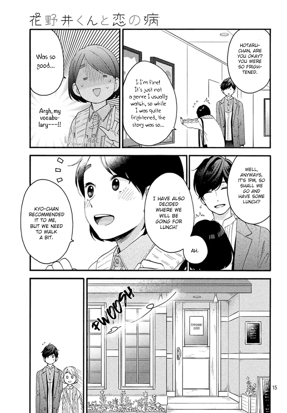 Hananoi-kun to Koi no Yamai Chapter 8 page 16 - Chapter 8