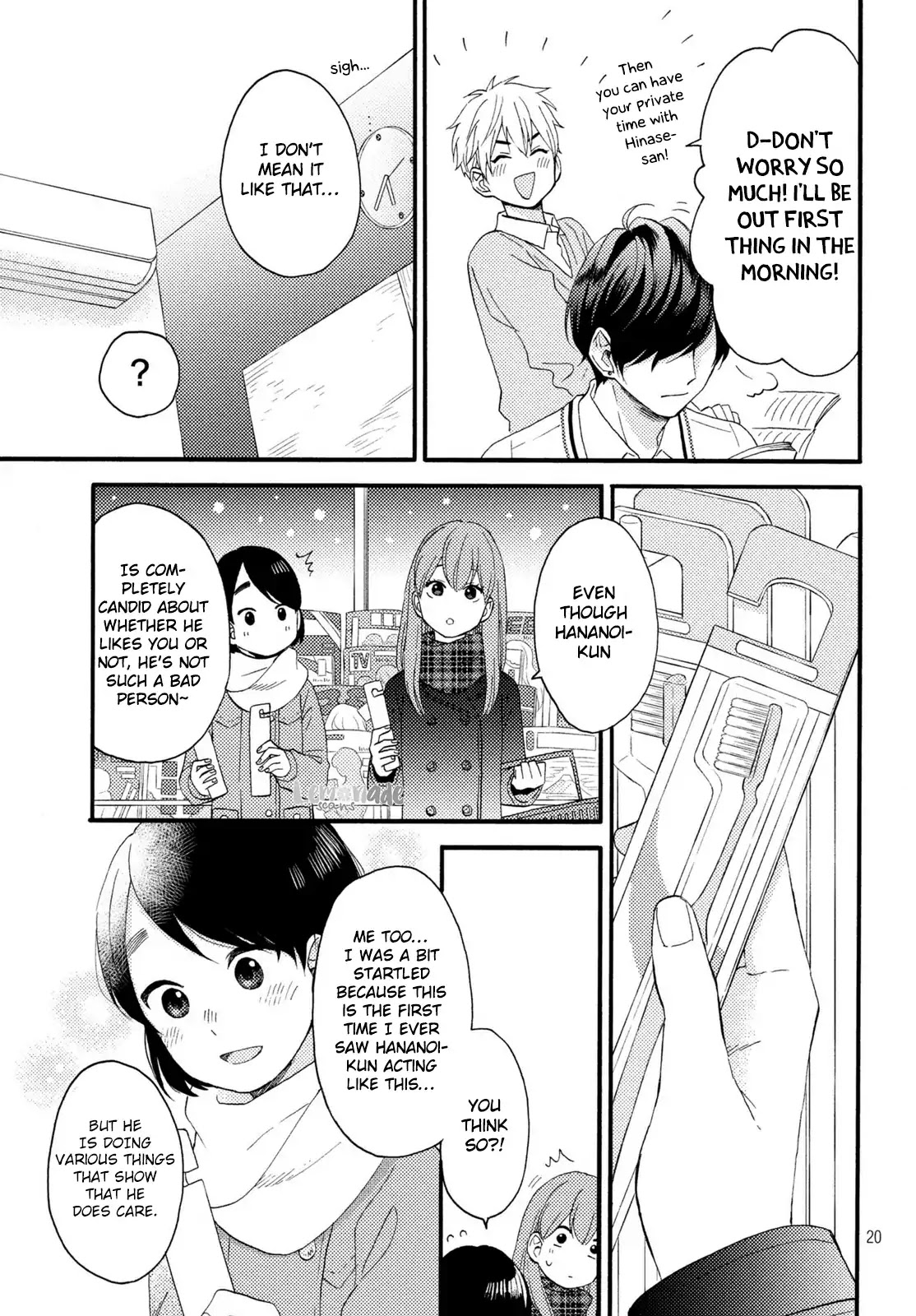 Hananoi-kun to Koi no Yamai Chapter 9 page 21 - Chapter 9: First Sleep Over