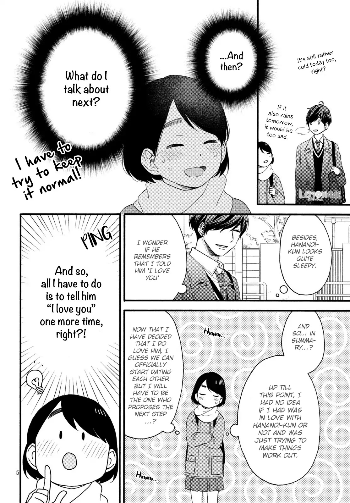 Hananoi-kun to Koi no Yamai Chapter 9 page 6 - Chapter 9: First Sleep Over