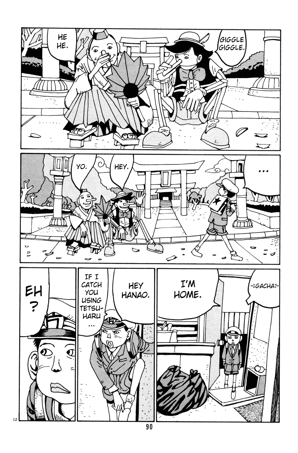 Hanaotoko Chapter 18.2 page 12 - Chapter 18 v2 : Did Beloved Sadaharu Pull the Sleigh?