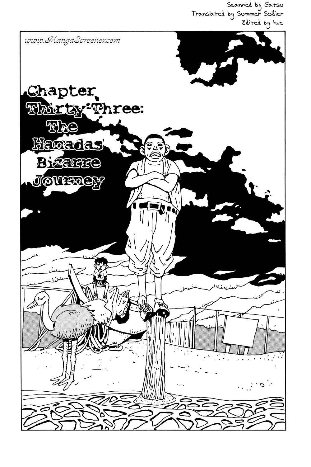 Hanaotoko Chapter 33.2 page 1 - Chapter 33 v2 : The Hanadas' Bizzare Journey