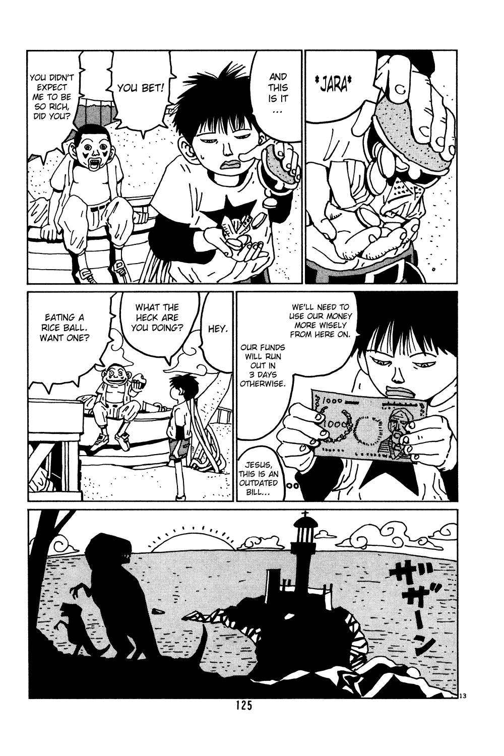 Hanaotoko Chapter 33.2 page 13 - Chapter 33 v2 : The Hanadas' Bizzare Journey
