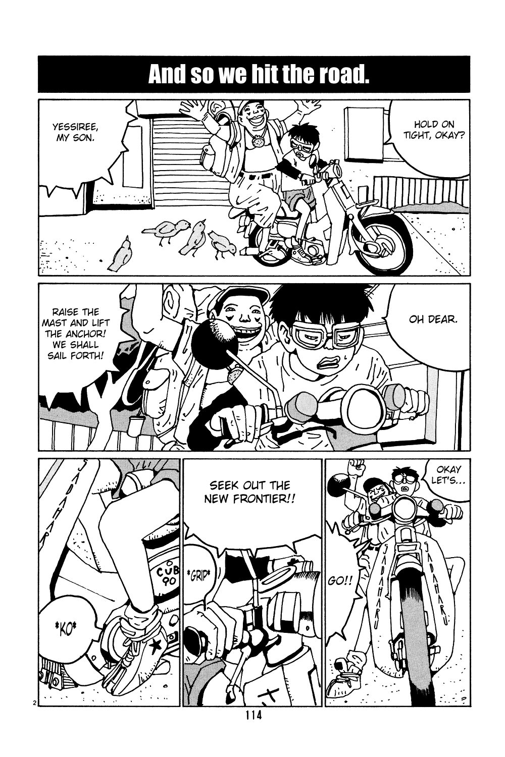 Hanaotoko Chapter 33.2 page 2 - Chapter 33 v2 : The Hanadas' Bizzare Journey