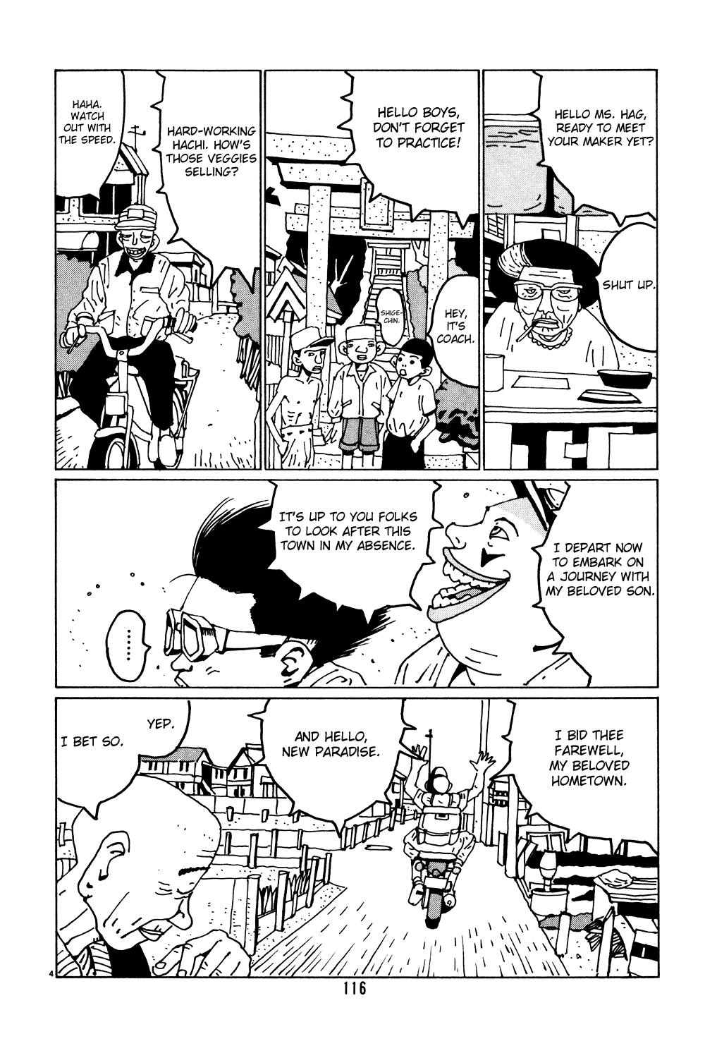 Hanaotoko Chapter 33.2 page 4 - Chapter 33 v2 : The Hanadas' Bizzare Journey