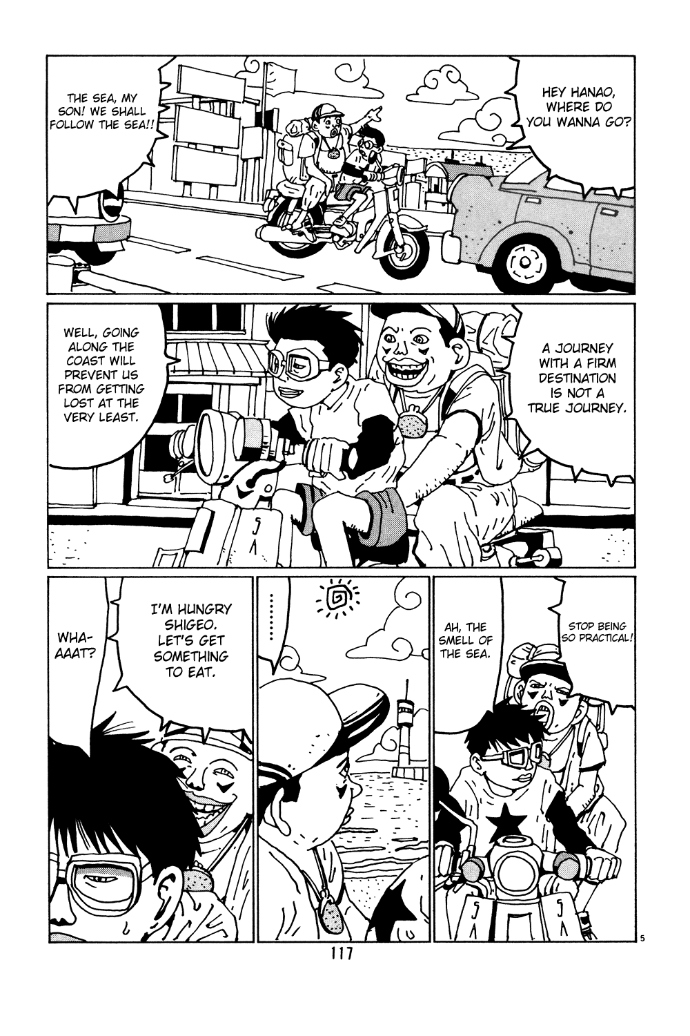 Hanaotoko Chapter 33.2 page 5 - Chapter 33 v2 : The Hanadas' Bizzare Journey