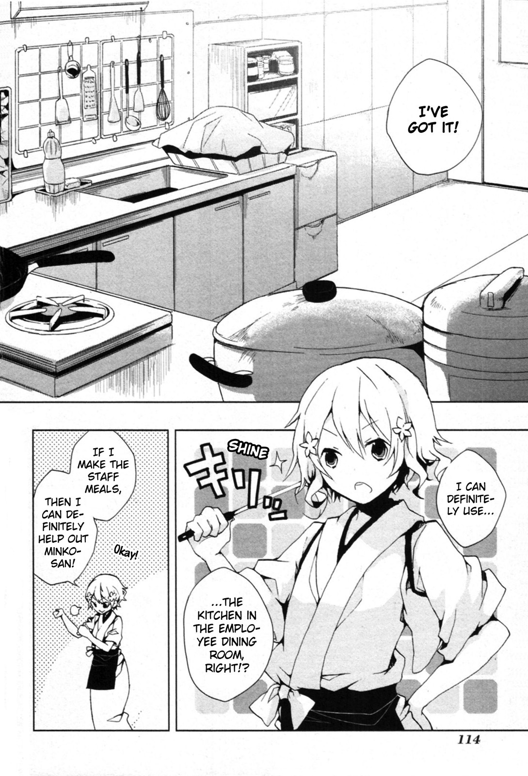 Hanasaku Iroha Chapter 3 page 12 - Chapter 3: The Great Plan to Cover for Minko-san!
