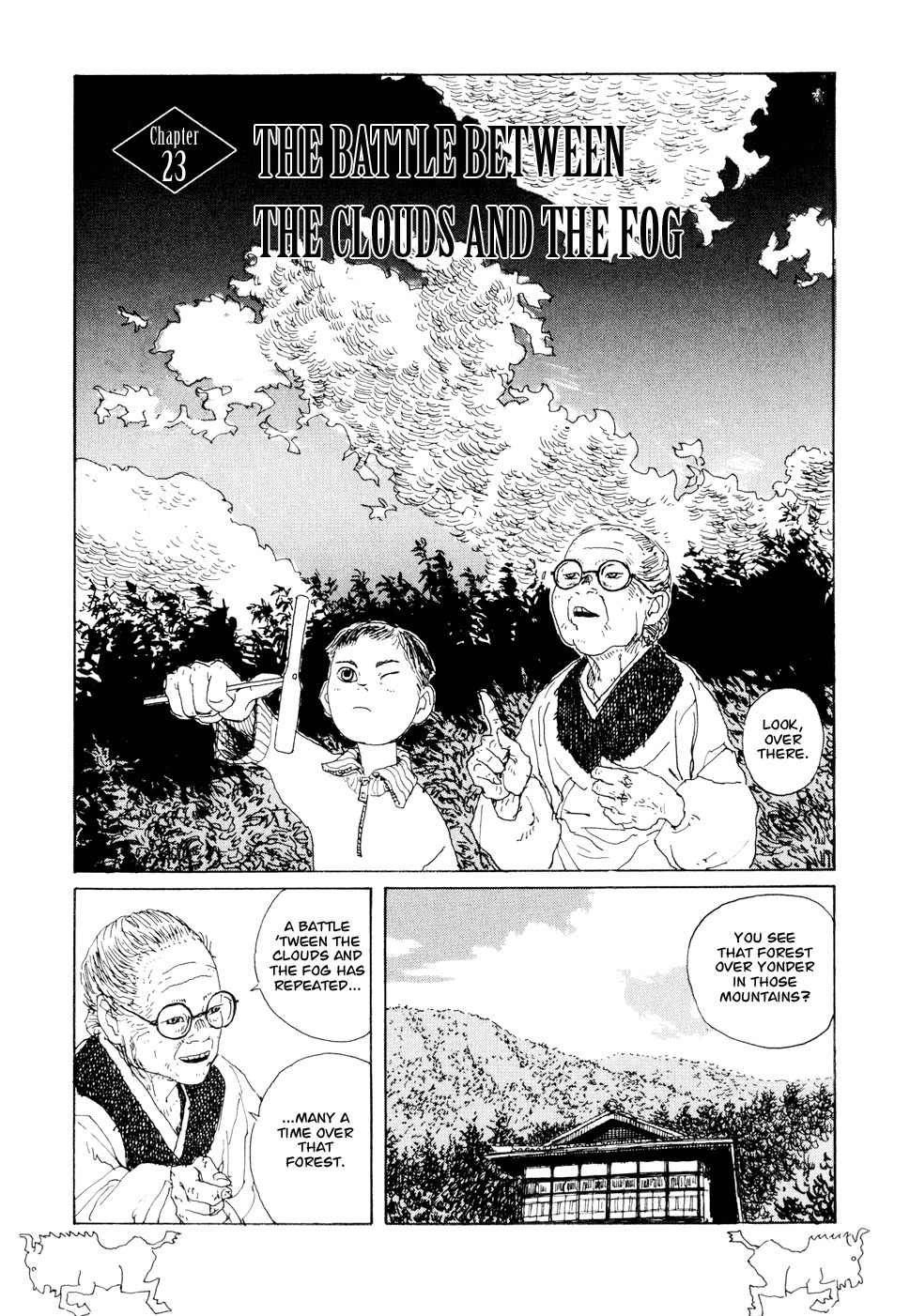 Hanashippanashi Chapter 23 page 1 - Chapter 23: The Battle between the Clouds and the Fog