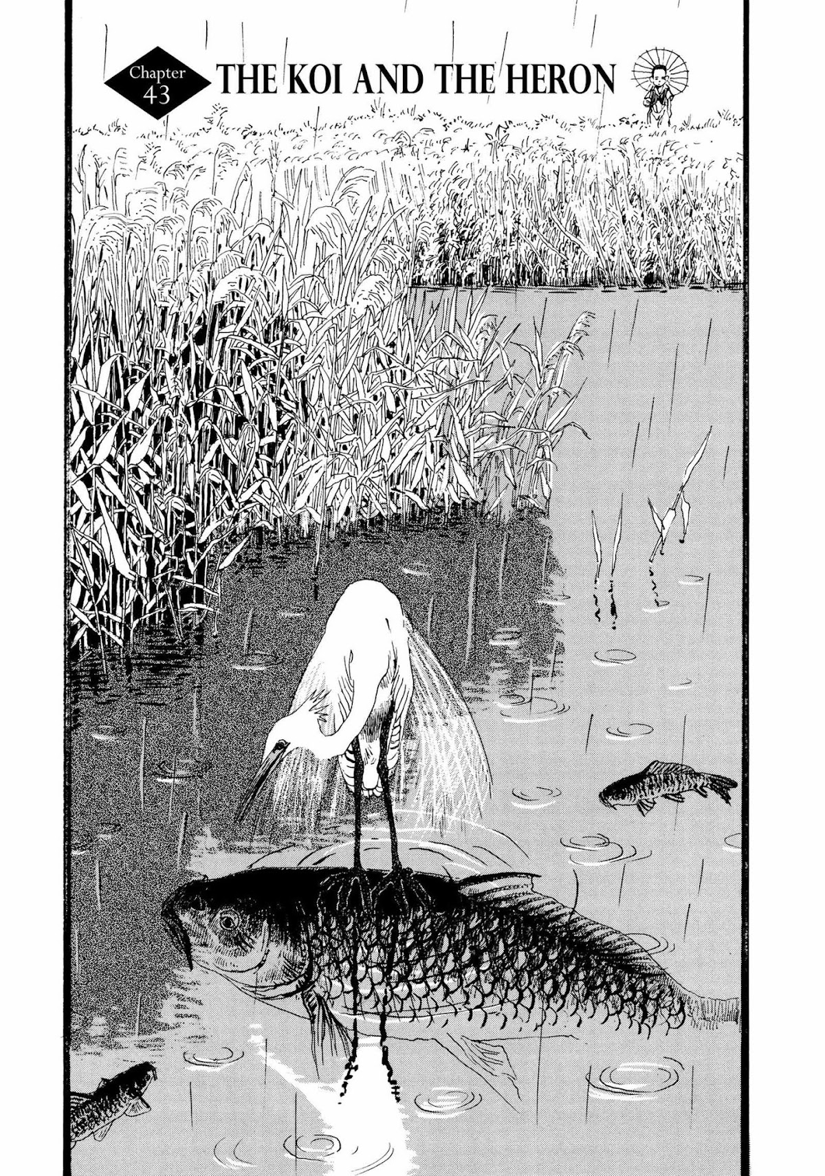 Hanashippanashi Chapter 43 page 1 - Chapter 43: The Koi and the Heron