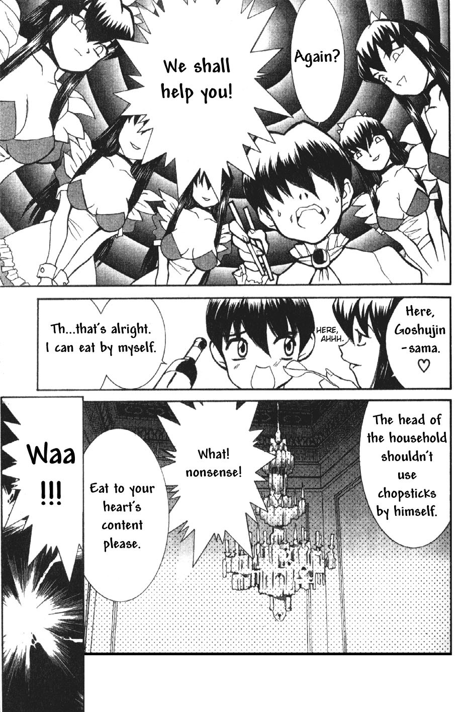 Hanaukyo Maid Tai Chapter 1 page 22 - Chapter 1: Goshujin-sama...!?