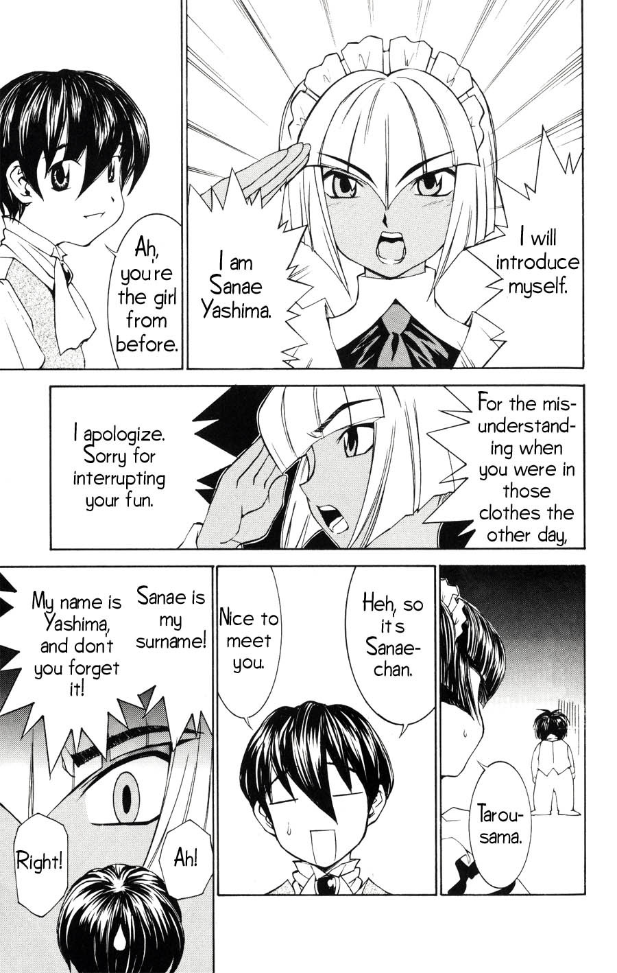 Hanaukyo Maid Tai Chapter 19 page 10 - Chapter 19: Sanae is the Surname, Yashima is the Given Name (Part 1)