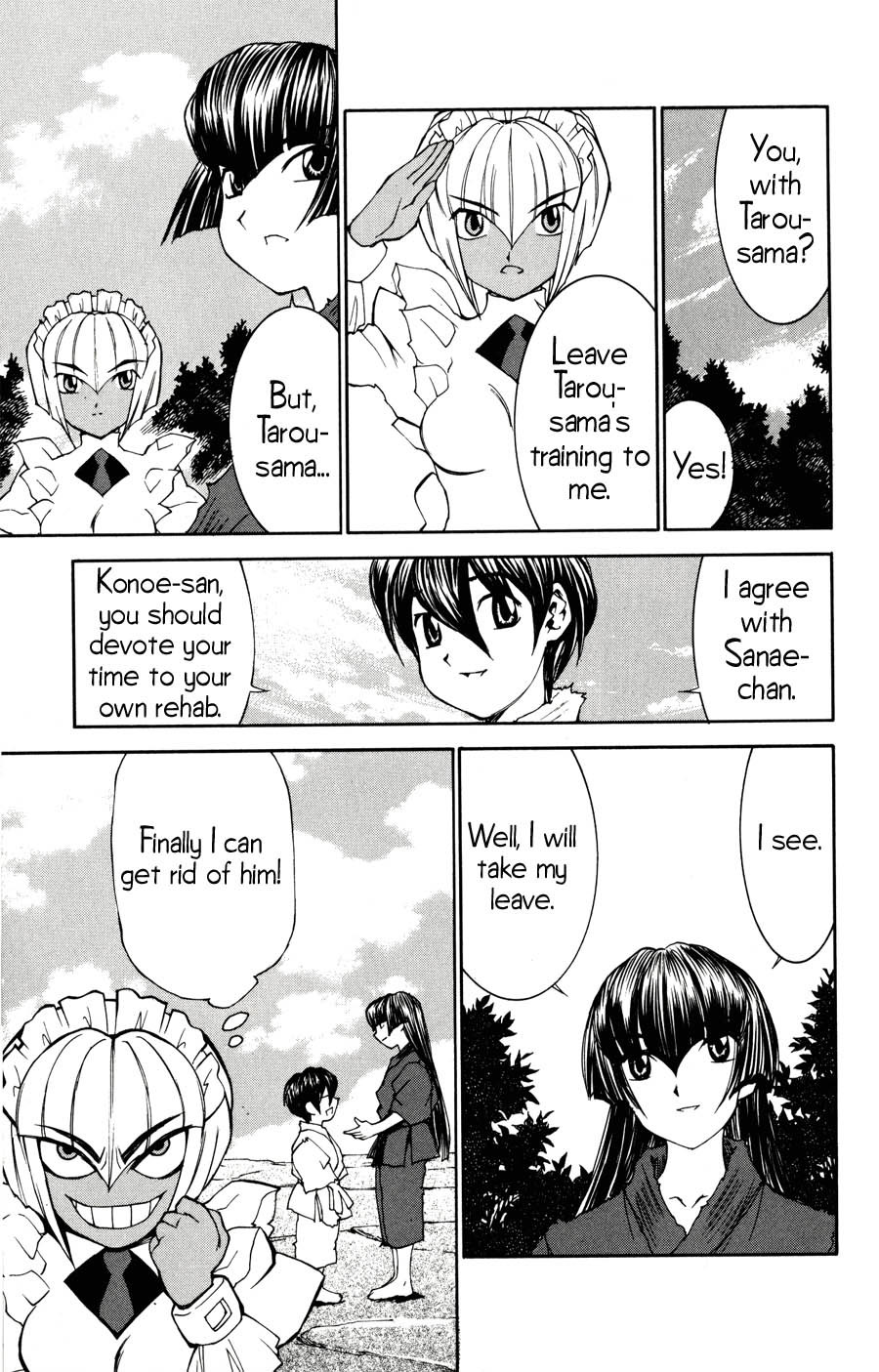 Hanaukyo Maid Tai Chapter 20 page 14 - Chapter 20: Sanae is the Surname, Yashima is the Given Name (Part 2)