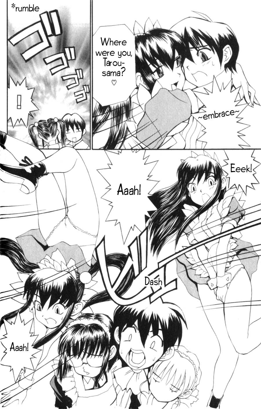 Hanaukyo Maid Tai Chapter 3 page 17 - Chapter 3: Hanaukyou Family's Big Disaster!