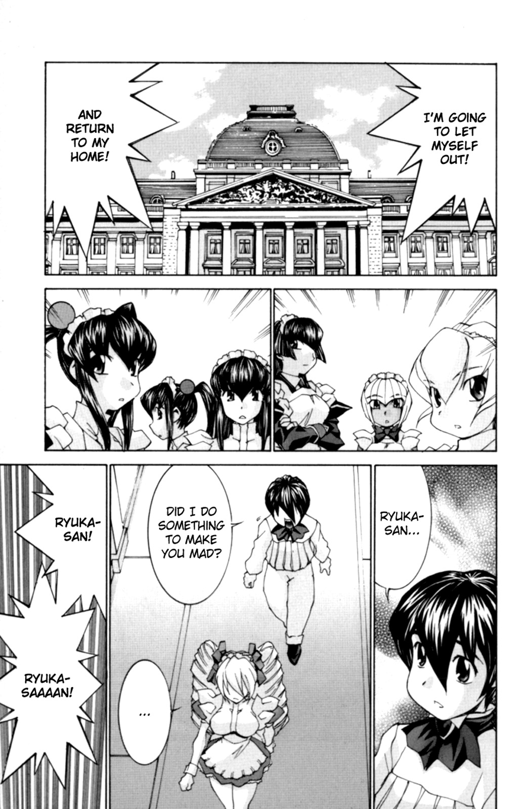 Hanaukyo Maid Tai Chapter 32 page 4 - Chapter 32: Going back home!?