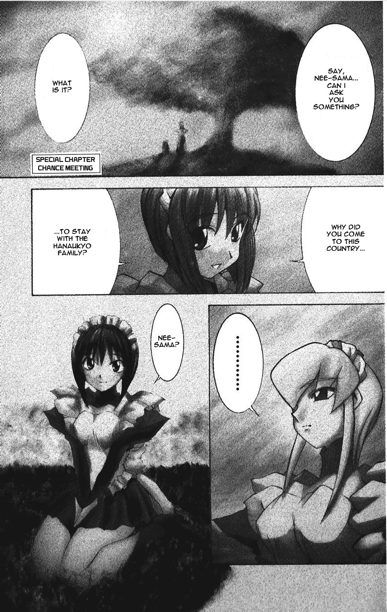 Hanaukyo Maid Tai Chapter 35.1 page 1 - Chapter 35.1: Special Chapter: Chance Meeting