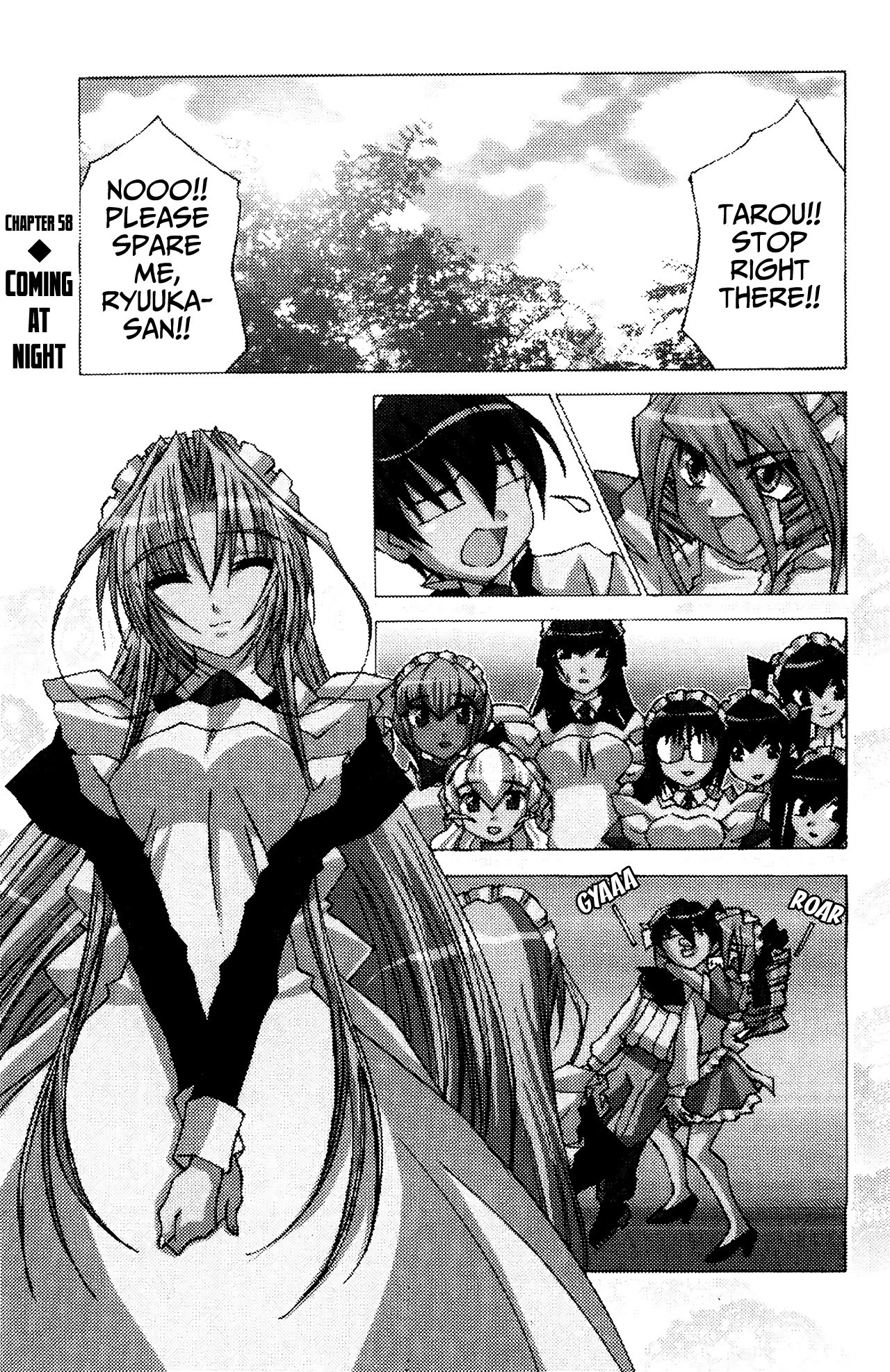 Hanaukyo Maid Tai Chapter 58 page 2 - Chapter 58: Coming at Night