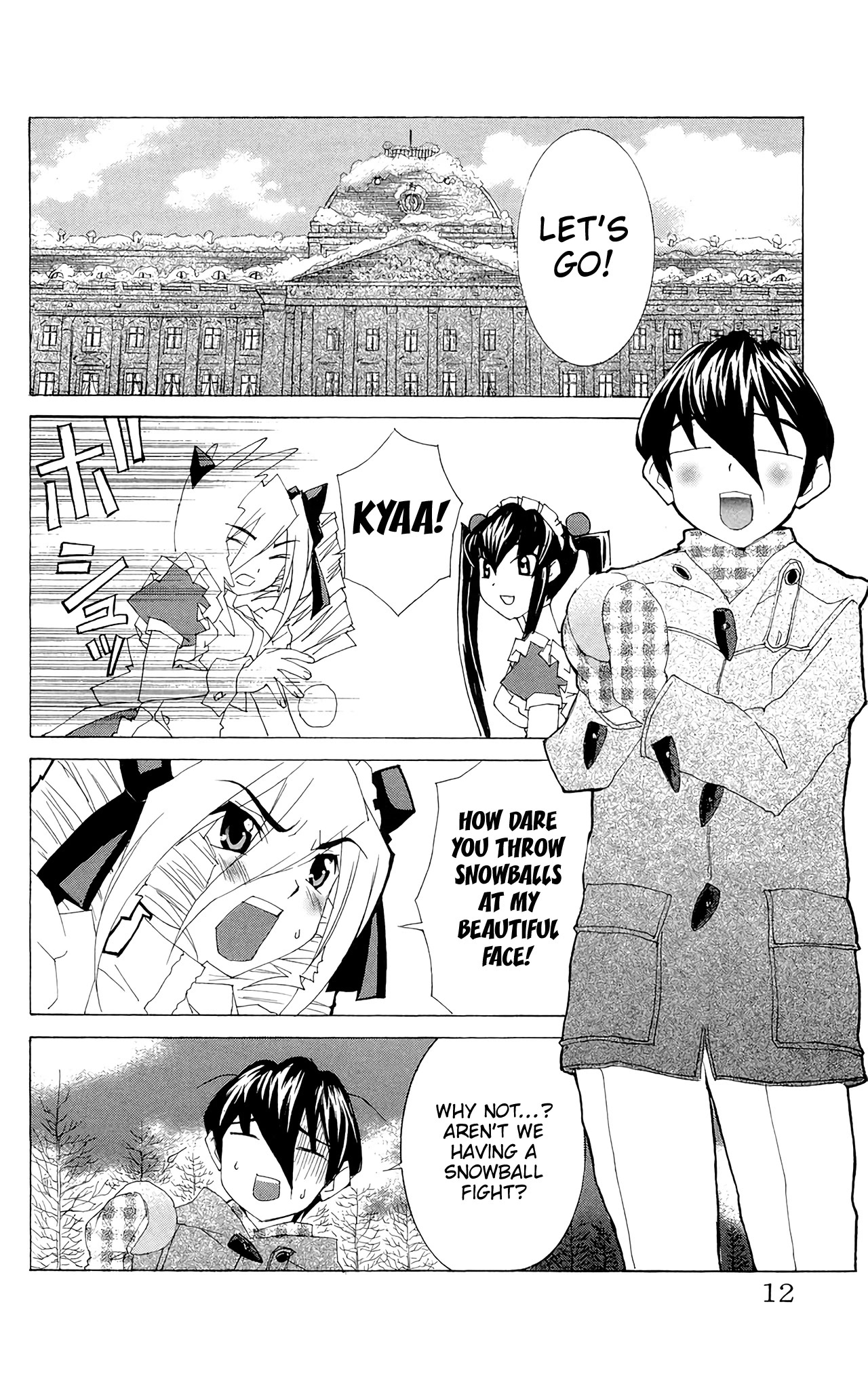 Hanaukyo Maid Tai Chapter 60 page 15 - Chapter 60: On a snowy day