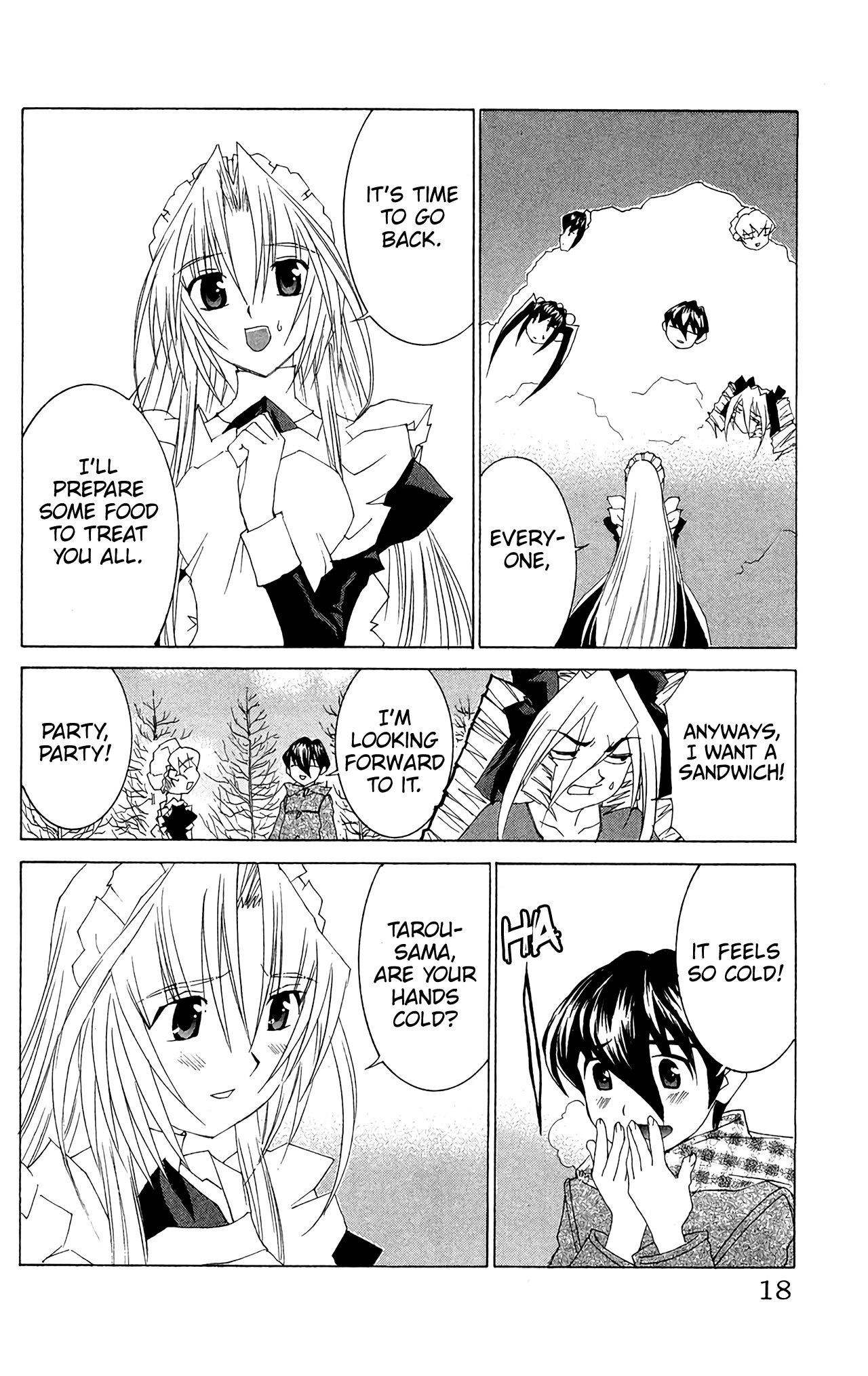 Hanaukyo Maid Tai Chapter 60 page 21 - Chapter 60: On a snowy day