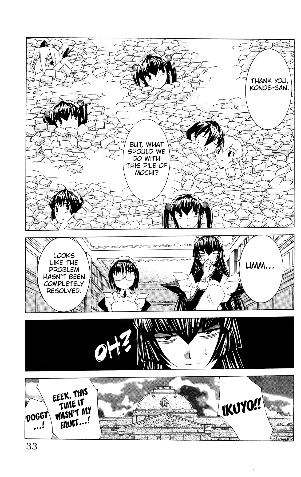 Hanaukyo Maid Tai Chapter 60 page 35 - Chapter 60: On a snowy day