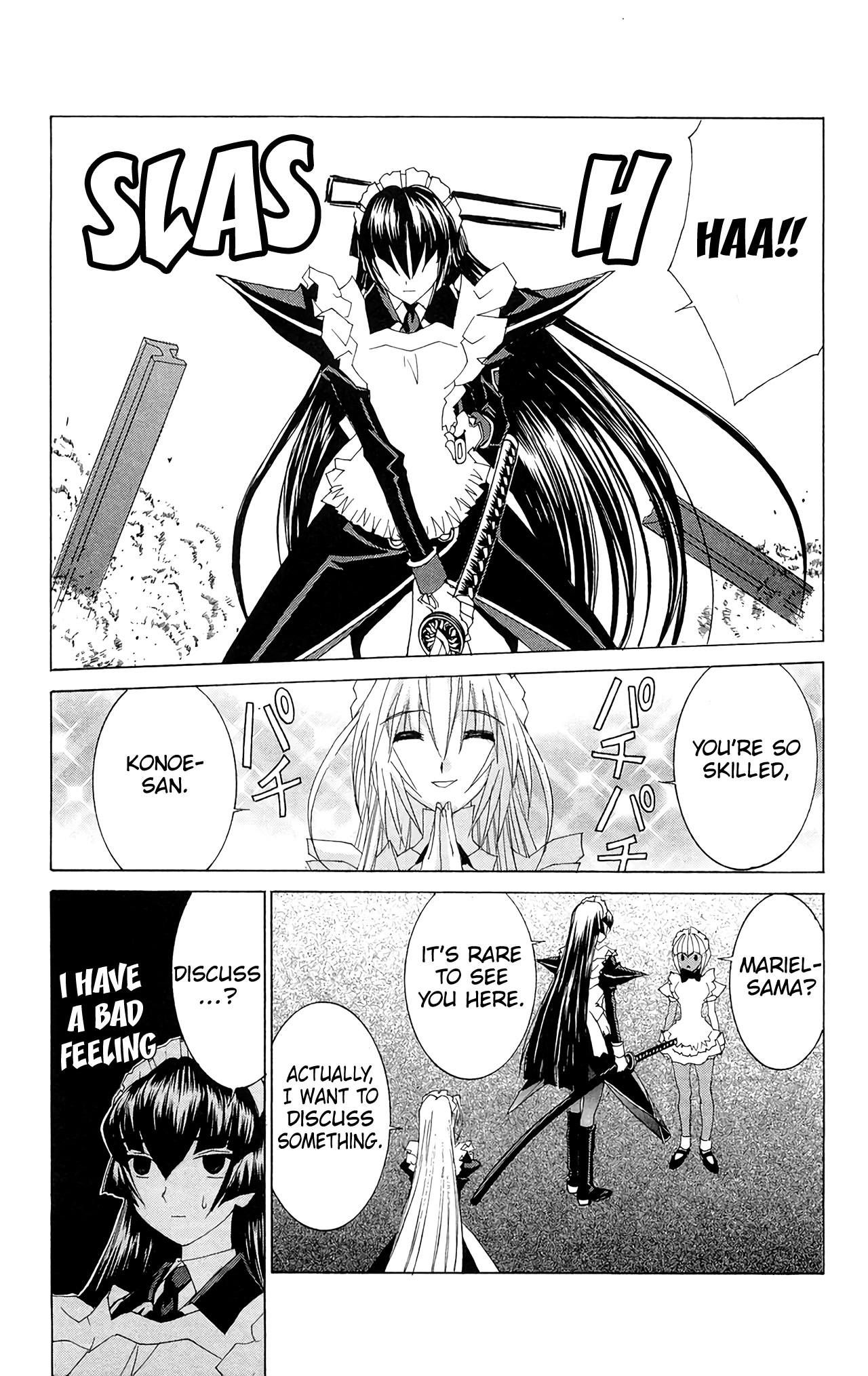 Hanaukyo Maid Tai Chapter 61 page 14 - Chapter 61: The Maid Heaven in Chaos