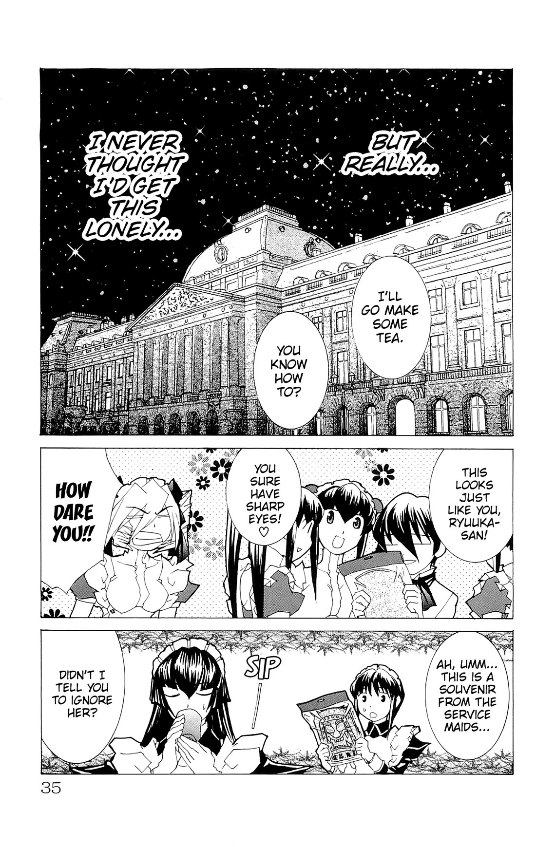 Hanaukyo Maid Tai Chapter 66 page 35 - Chapter 66: Dying from the Heartbeat