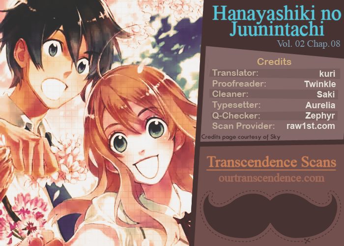 Hanayashiki no Juunintachi Chapter 8.2 page 1 - Chapter 8 v2 : When Flowers Bloom, Spring Arrives (Part One)