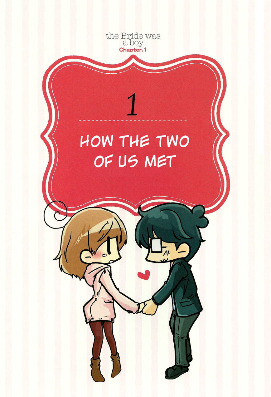 Hanayome wa Motodanshi. Chapter 1 page 8 - Chapter 1 : How the Two of Us Met