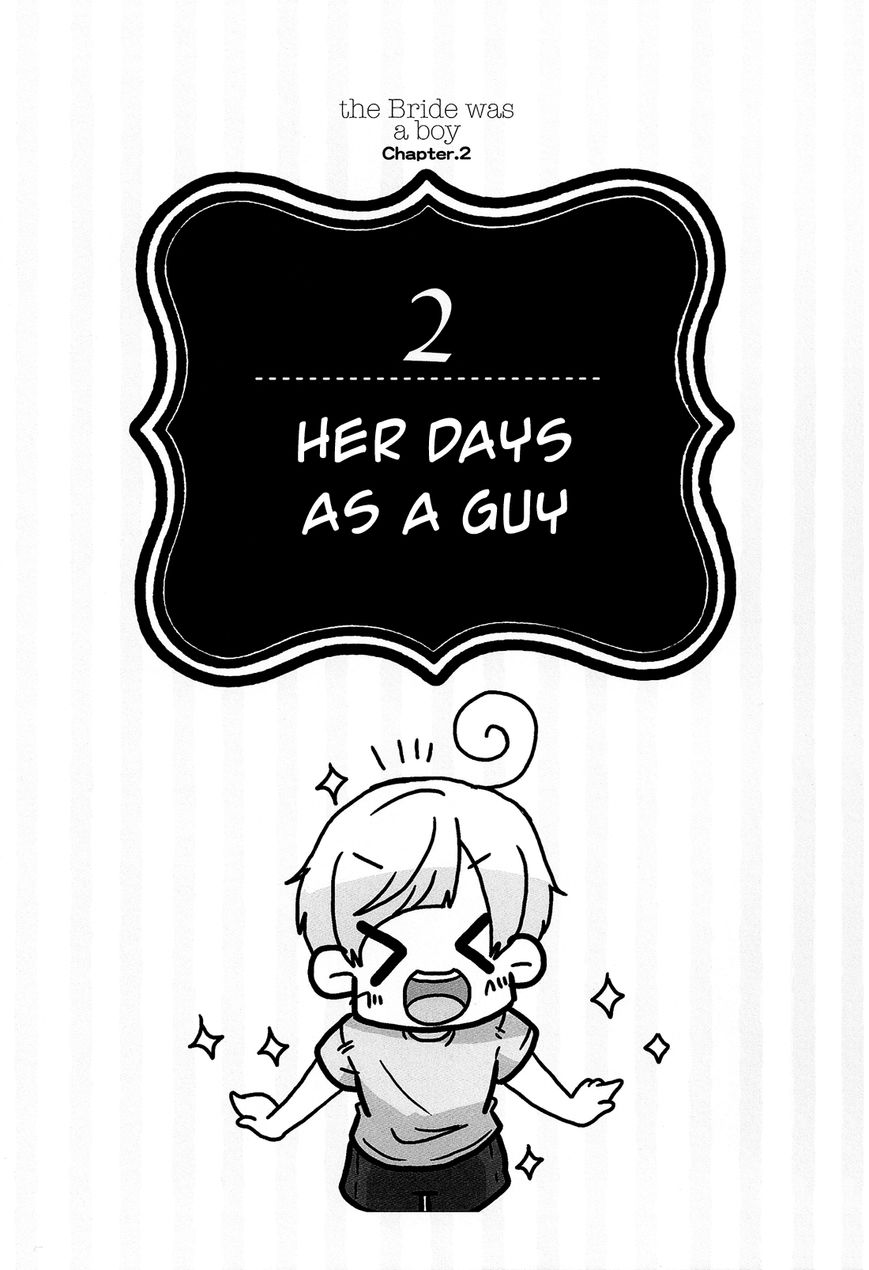 Hanayome wa Motodanshi. Chapter 2 page 2 - Chapter 2 : Her Days as a Guy