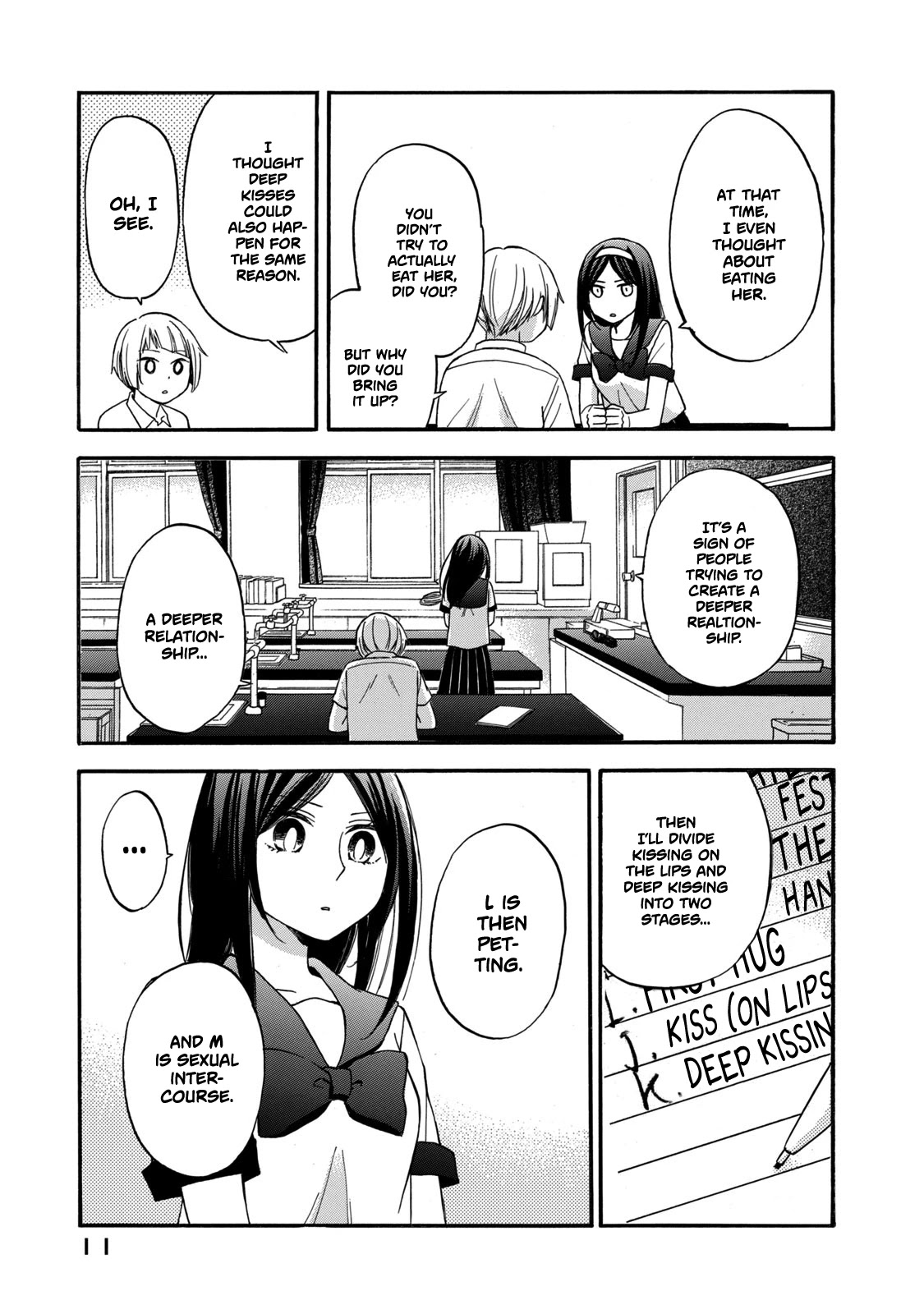 Hanazono and Kazoe's Bizzare After School Rendezvous Chapter 19 page 9 - Chapter 19: Inexplicable Steps