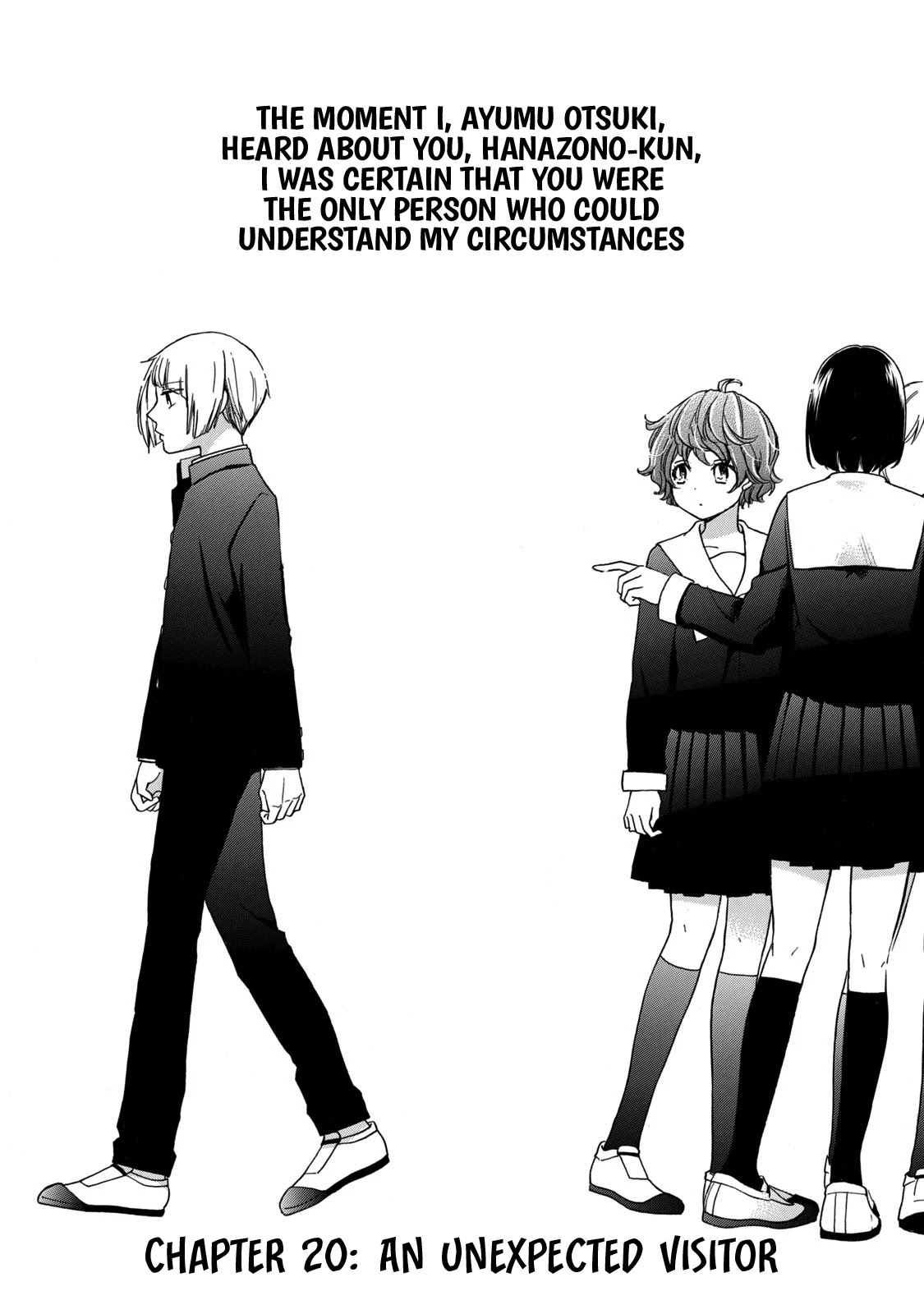 Hanazono and Kazoe's Bizzare After School Rendezvous Chapter 20 page 1 - Chapter 20: An Unexpected Visitor
