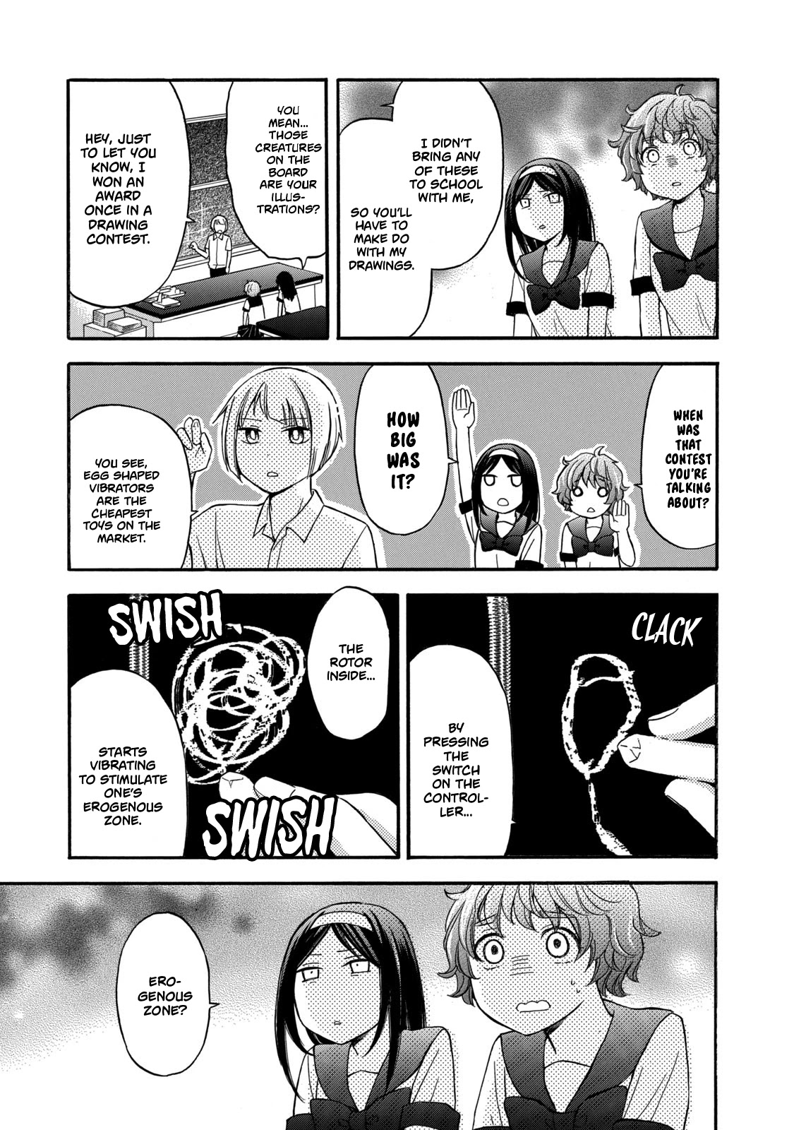 Hanazono and Kazoe's Bizzare After School Rendezvous Chapter 21 page 9 - Chapter 21: Puzzling Drawings