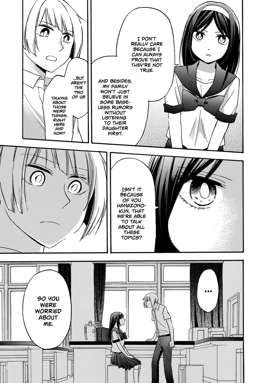 Hanazono and Kazoe's Bizzare After School Rendezvous Chapter 22 page 9 - Chapter 22: The Words You Said
