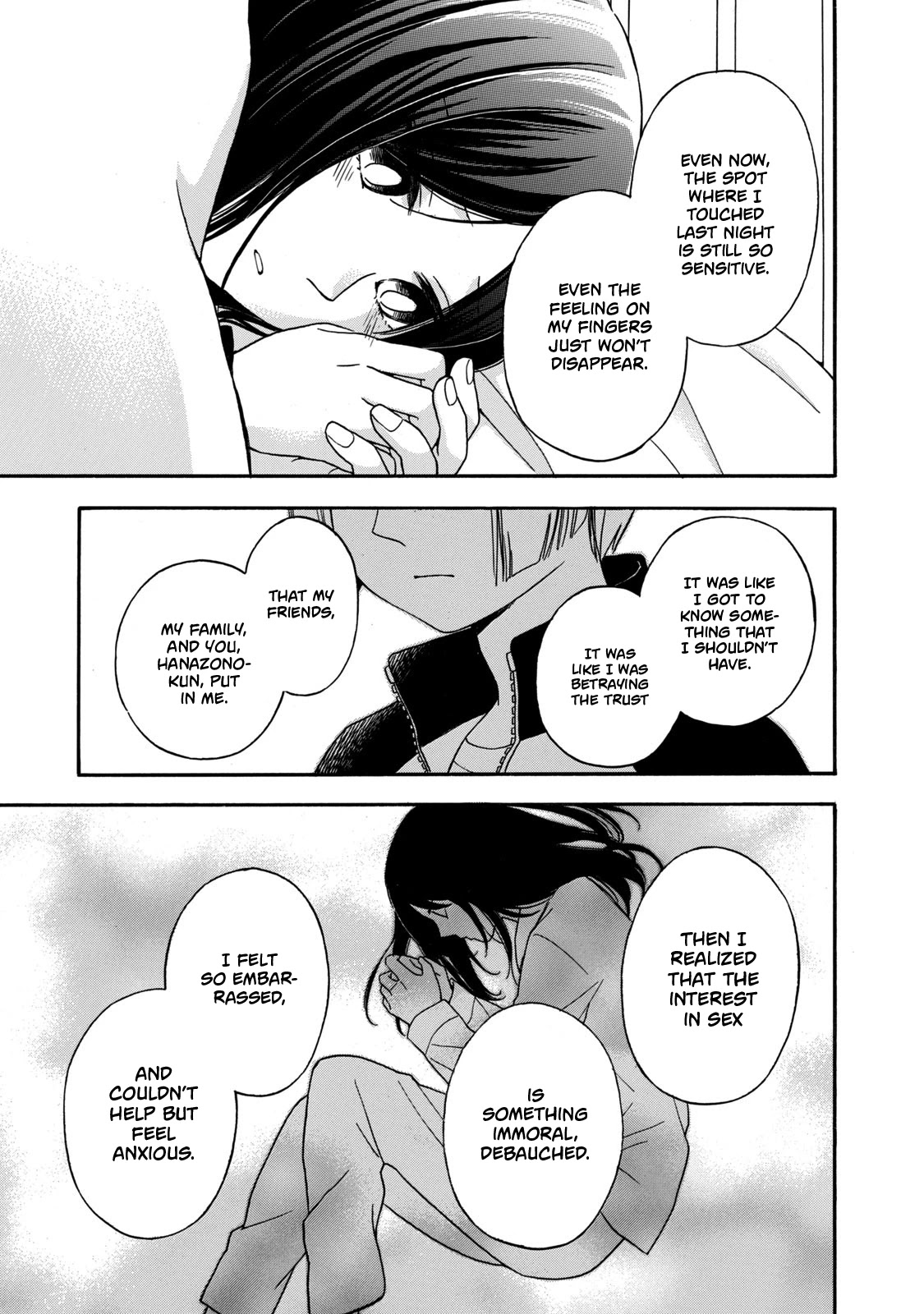 Hanazono and Kazoe's Bizzare After School Rendezvous Chapter 26 page 5 - Chapter 26: I'm Sorry For Leaving You (2)